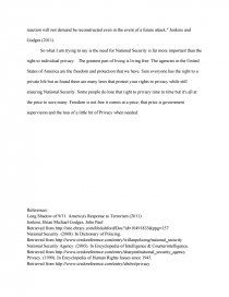 privacy vs security essay