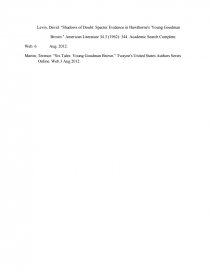 conflicts of young goodman brown research paper young goodman brown essay