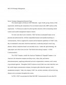 Mgt 450 Strategic Management - Week 5 Strategic Management Research Paper