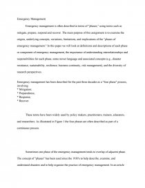 the disaster management cycle essay essay on disaster management
