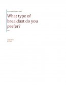 What Type of Breakfast Do You Prefer?