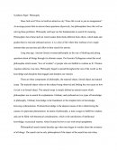 Synthesis Paper: Philosophy