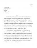 Enc1102 - Essay on Women