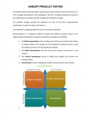 Nestle Audit - Ansoff Product Matrix