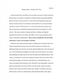 michael jordan essay