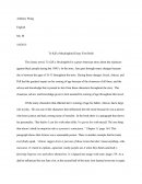 To Kill a Mockingbird Essay First Draft