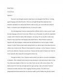 Francisco - Circuit Essay