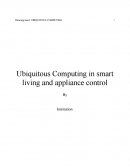 Ubiquitous Computing in Smart Living and Appliance Control