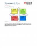 Quinn Four Quadrants of Competing Values Framework Within Organisation - Authoritative Account of Management Practice in Organisation