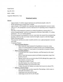 Augustine Medical Case Analysis Case Study