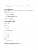 Sample Questionnaire of Research Paper