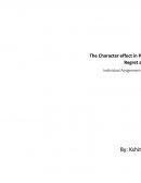 The Character Effect in Psychology of Regret and Potential