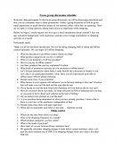 Focus Group Questionnaire