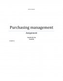 Nestle Company Purchasing Management