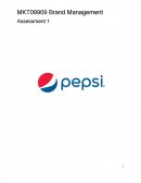 Mkt 09909 - Pepsi Brand Management