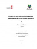 Evaluating the Level of Acceptance of the Mobile Marketing Among the Young Customers in Malaysia