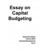 Capital Budgeting