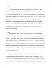 Proposal Essay Example Advanced English Essays also Essay On Business Management Principles Of Supply Chain Management Case Study Thesis Statement For An Essay