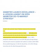 Diabetes Launch Exellence - Lesson Learnt