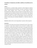 The Influence of Temperature and Salinity Conditions on Chytridiomycosis in Anurans