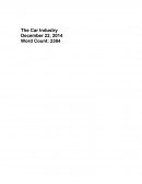 The Car Industry