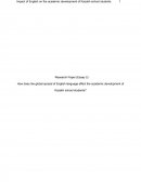 How Does the Global Spread of English Language Affect the Academic Development of Kazakh School Students?