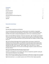 mountain man brewing company case analysis first draft mountain man brewing company case