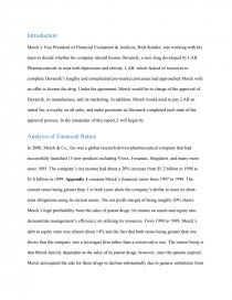 merck case study analysis