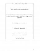 Importance of Business Strategy and Human Resource Strategy, Difficulties to Determine the Impact of Human Resource Strategy on Business’s Performance