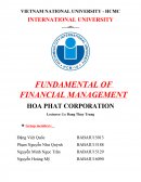 Fundamental of Financial Management - Hoa Phat Corporation
