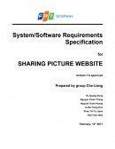 System/software Requirements Specification for Sharing Picture Website