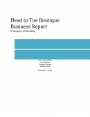 Head to Toe Boutique Business Report