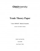 Trade Theory Paper