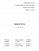 Aging in Korea