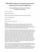 Case Study Reports on Consumer Products Sneaker and Cosmetics