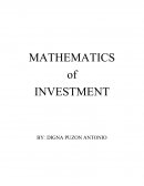 Mathematics of Investment