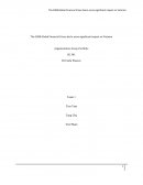 The 2008 Global Financial Crises Had a More Significant Impact on Vietnam