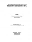 Level of Preparedness of Teachers in Handling Core Subjects of Senior High School Program in Lumban – Kalayaan District of Laguna: Basis for an Action Plan