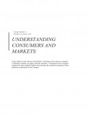 Understanding Consumers and Markets