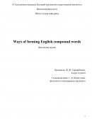 The Functional and Pragmatic Features of Word Formation in Modern English Language and to Consider Various Classifications on This Issue